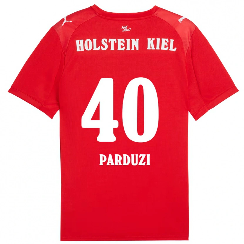 Danxen Damen Leon Parduzi #40 Rot Blau Auswärtstrikot Trikot 2025/26 T-Shirt