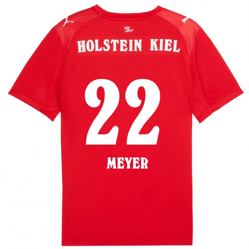 Danxen Damen Mätthi Meyer #22 Rot Blau Auswärtstrikot Trikot 2025/26 T-Shirt