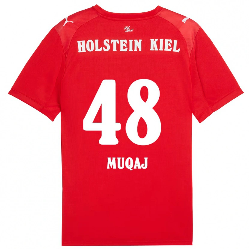 Danxen Damen Hamza Muqaj #48 Rot Blau Auswärtstrikot Trikot 2025/26 T-Shirt