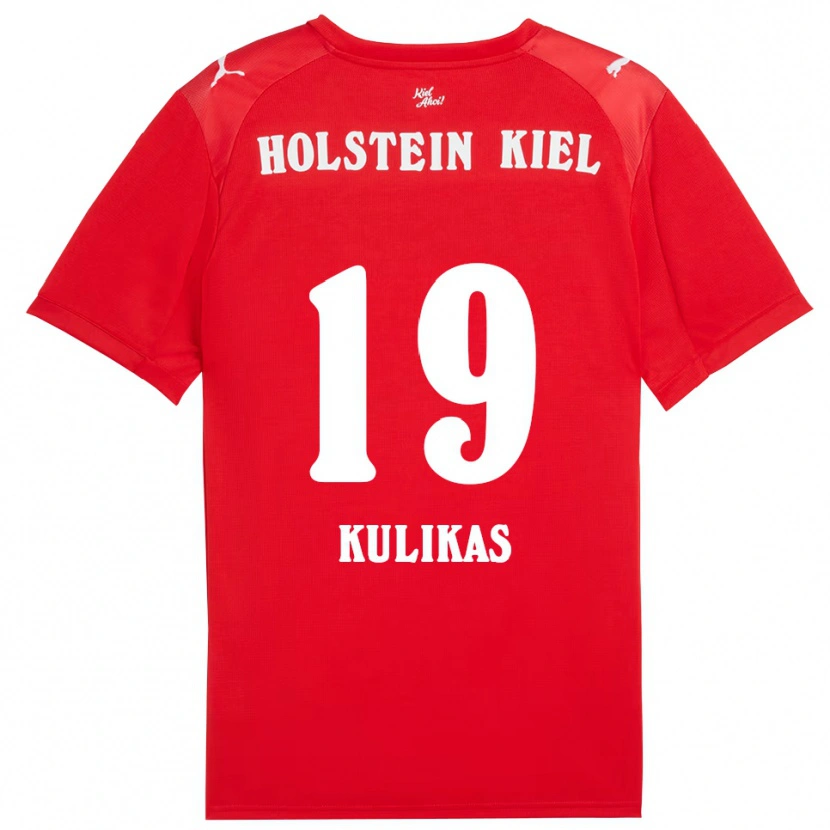 Danxen Damen Laurynas Kulikas #19 Rot Blau Auswärtstrikot Trikot 2025/26 T-Shirt