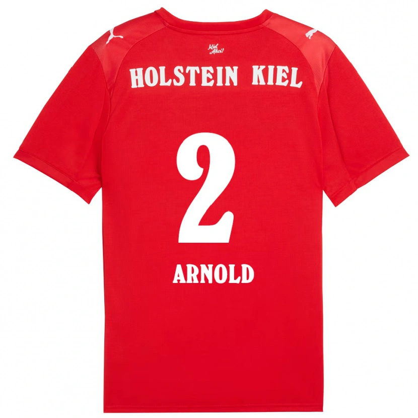 Danxen Damen Henrik Arnold #2 Rot Blau Auswärtstrikot Trikot 2025/26 T-Shirt