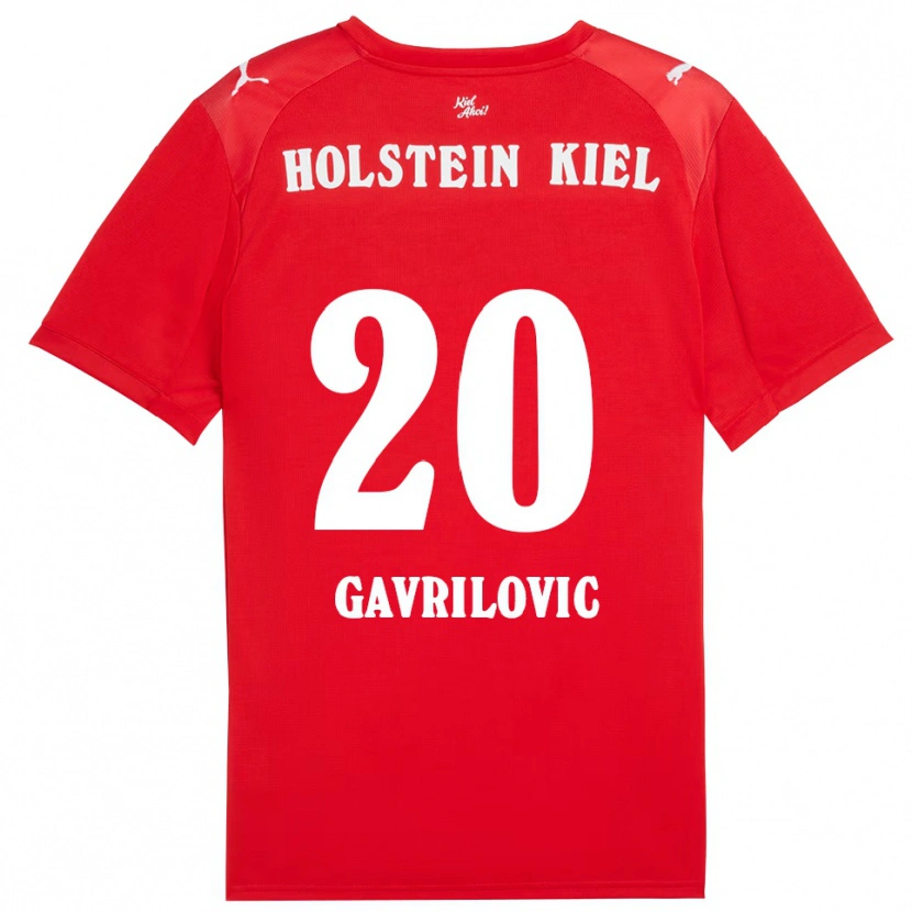 Danxen Damen Helena Gavrilovic #20 Rot Blau Auswärtstrikot Trikot 2025/26 T-Shirt