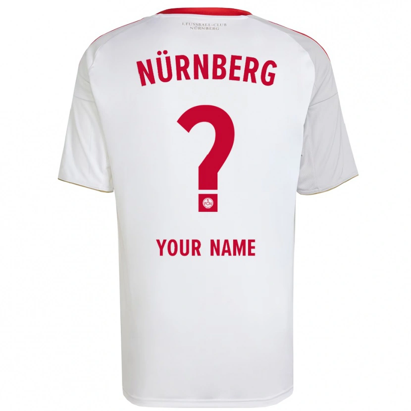 Danxen Damen Ihren Namen #0 Weiß Rot Auswärtstrikot Trikot 2025/26 T-Shirt