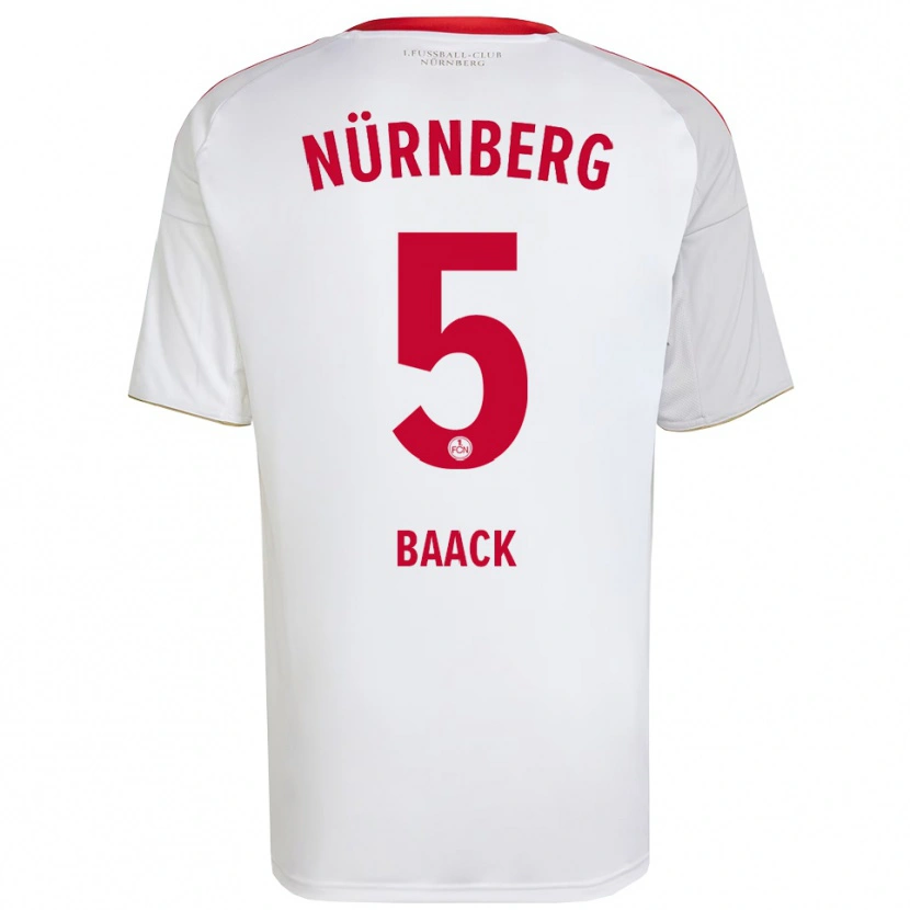 Danxen Damen Tom Baack #5 Weiß Rot Auswärtstrikot Trikot 2025/26 T-Shirt