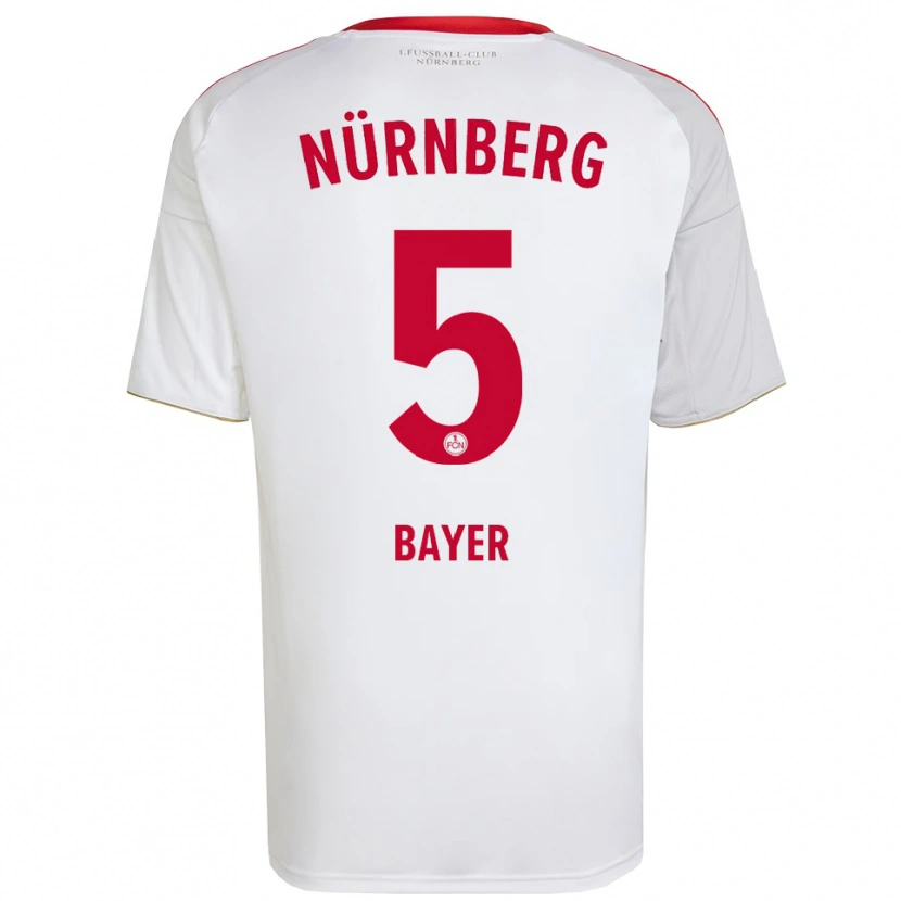 Danxen Damen Alexander Bayer #5 Weiß Rot Auswärtstrikot Trikot 2025/26 T-Shirt