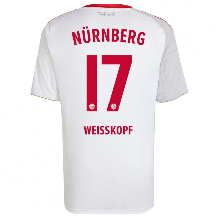 Danxen Damen Jannes Weißkopf #17 Weiß Rot Auswärtstrikot Trikot 2025/26 T-Shirt