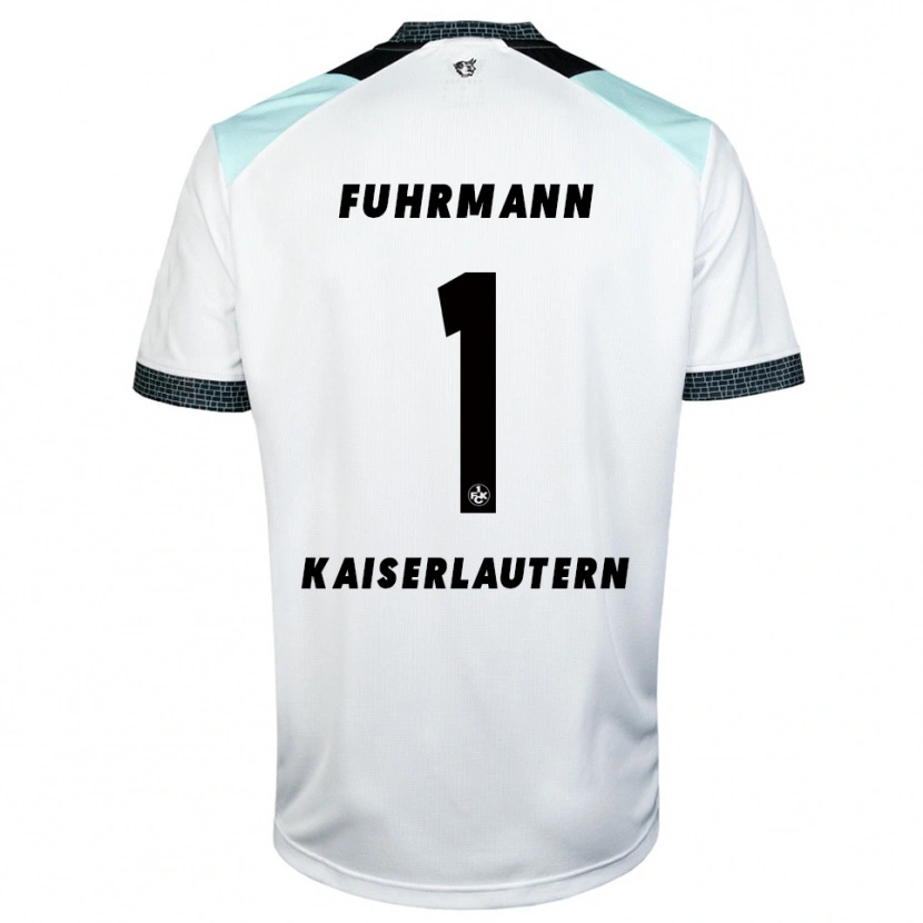 Danxen Damen Lasse Fuhrmann #1 Weiß Schwarz Auswärtstrikot Trikot 2025/26 T-Shirt