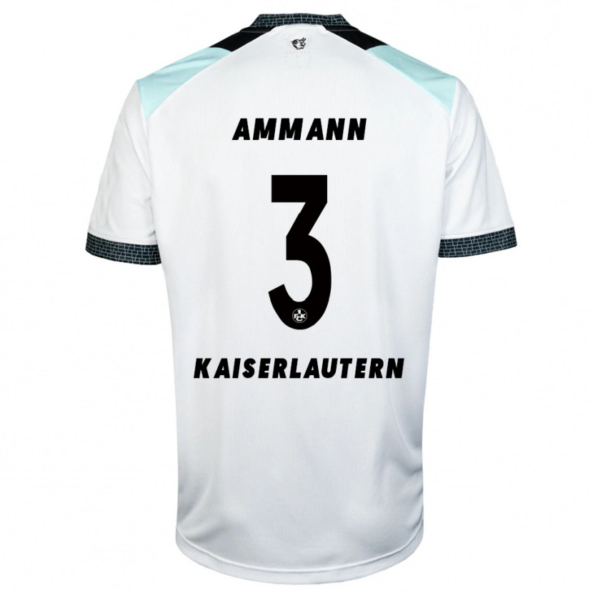 Danxen Damen Finn Ammann #3 Weiß Schwarz Auswärtstrikot Trikot 2025/26 T-Shirt