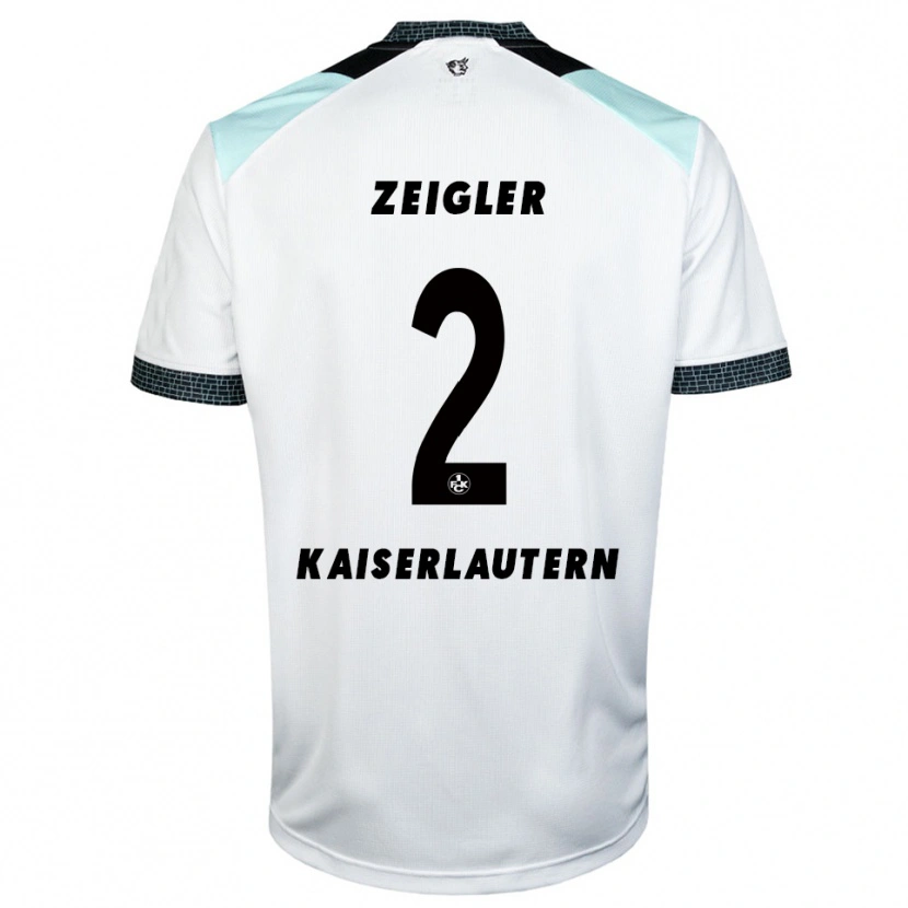 Danxen Damen Tyrese Zeigler #2 Weiß Schwarz Auswärtstrikot Trikot 2025/26 T-Shirt