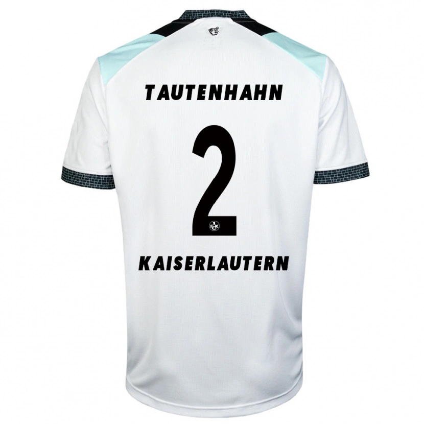 Danxen Damen Linus Tautenhahn #2 Weiß Schwarz Auswärtstrikot Trikot 2025/26 T-Shirt