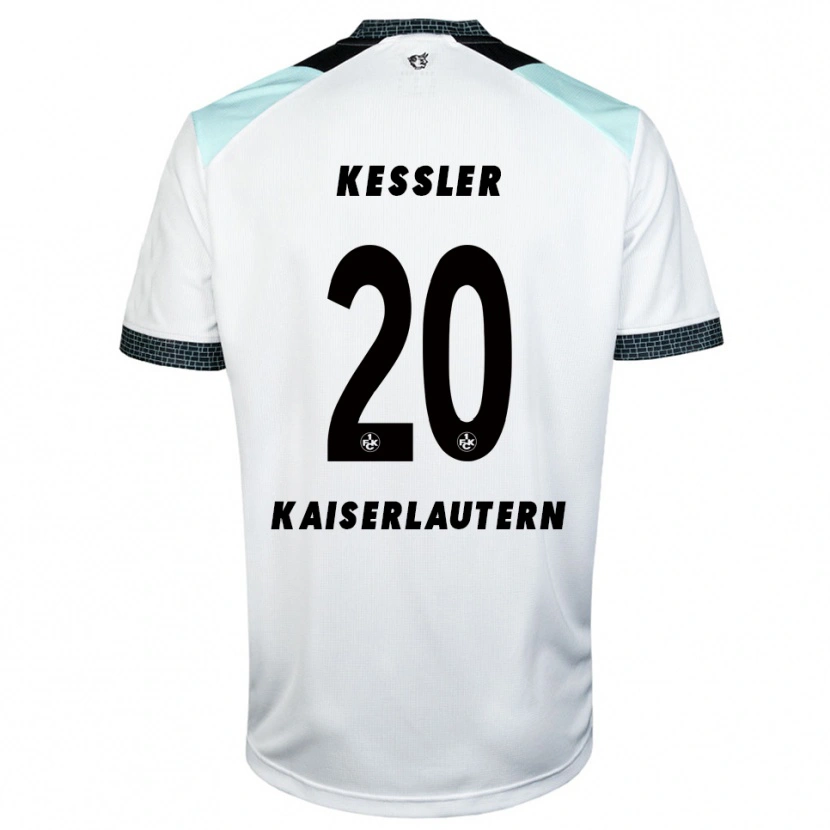 Danxen Damen Louis Keßler #20 Weiß Schwarz Auswärtstrikot Trikot 2025/26 T-Shirt