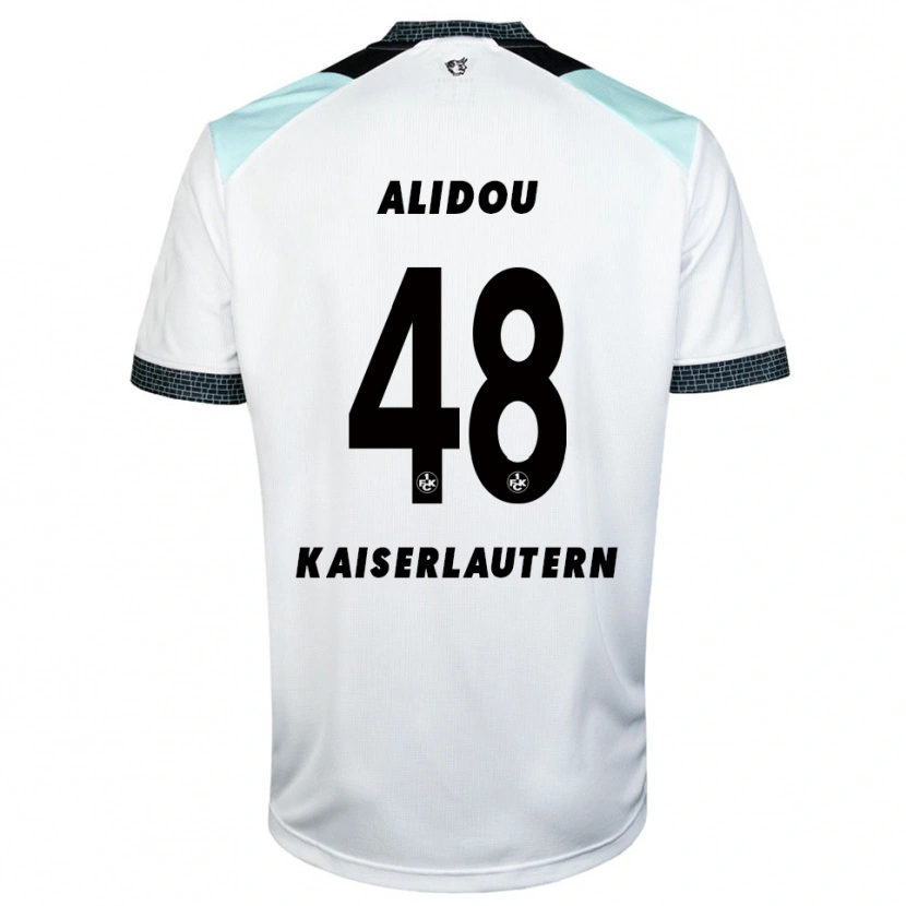 Danxen Damen Faride Alidou #48 Weiß Schwarz Auswärtstrikot Trikot 2025/26 T-Shirt