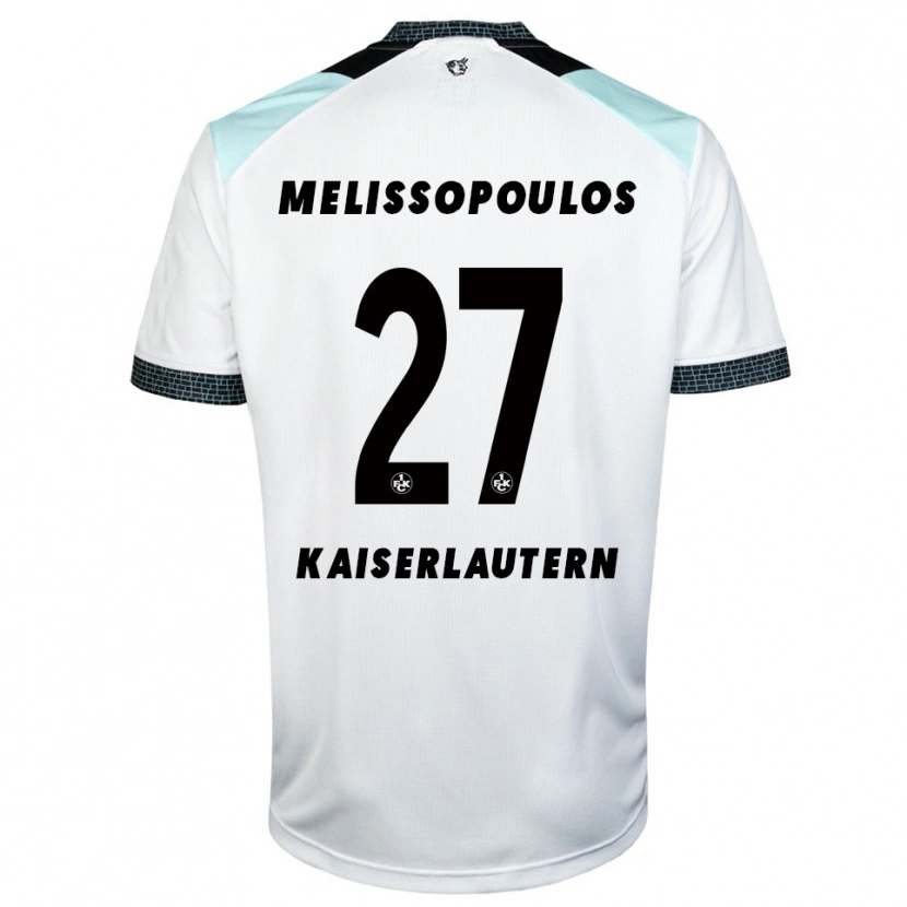 Danxen Damen Samuel Melissopoulos #27 Weiß Schwarz Auswärtstrikot Trikot 2025/26 T-Shirt