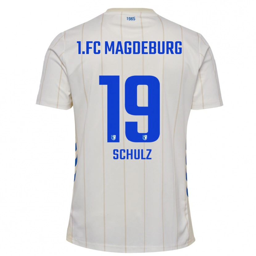 Danxen Damen Antonia Schulz #19 Weiß Blau Auswärtstrikot Trikot 2025/26 T-Shirt