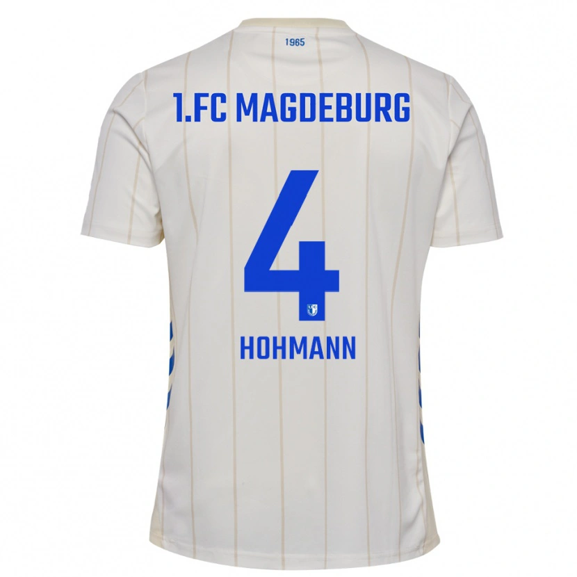 Danxen Damen Malte Hohmann #4 Weiß Blau Auswärtstrikot Trikot 2025/26 T-Shirt
