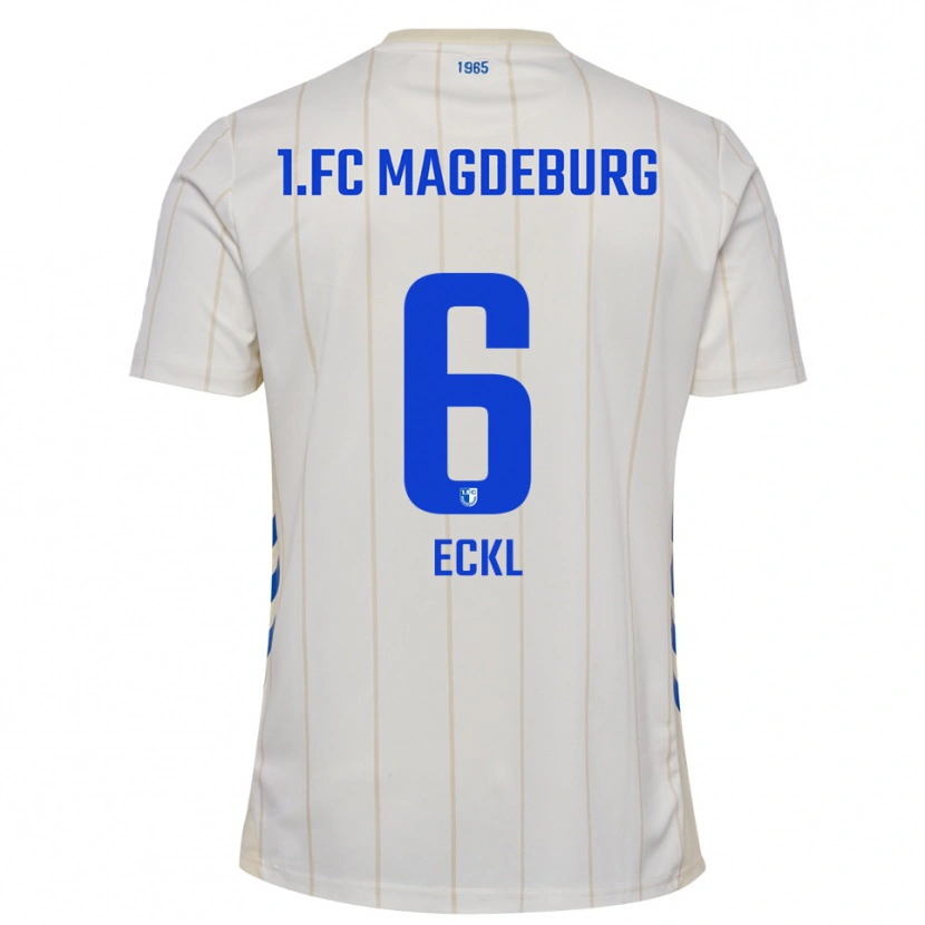 Danxen Damen Hanna Eckl #6 Weiß Blau Auswärtstrikot Trikot 2025/26 T-Shirt