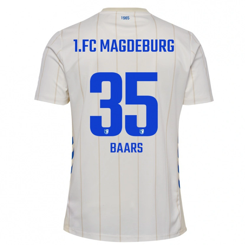 Danxen Damen Magnus Baars #35 Weiß Blau Auswärtstrikot Trikot 2025/26 T-Shirt