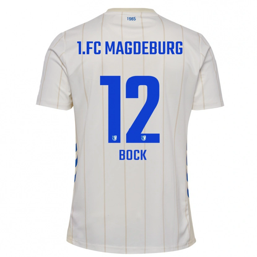 Danxen Damen Armin Bock #12 Weiß Blau Auswärtstrikot Trikot 2025/26 T-Shirt