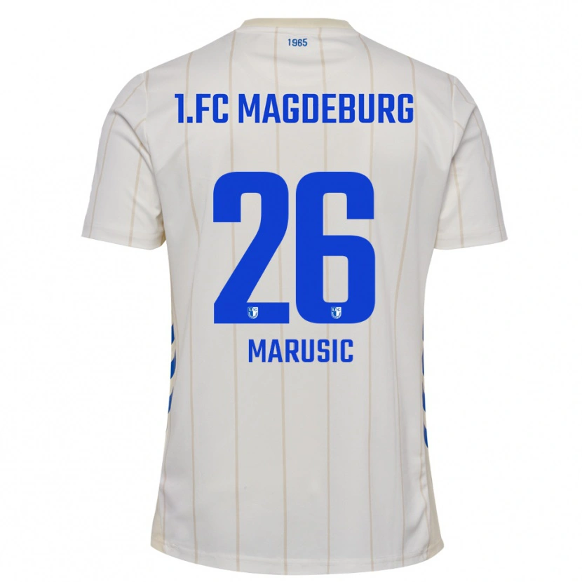 Danxen Damen Aleksa Marusic #26 Weiß Blau Auswärtstrikot Trikot 2025/26 T-Shirt