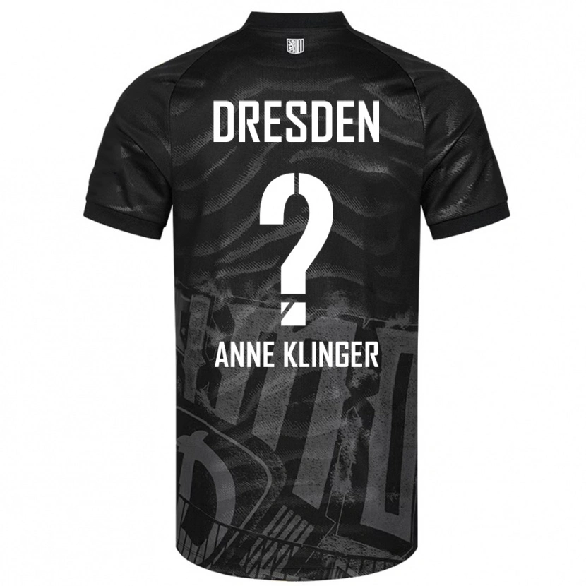 Danxen Damen Jo Anne Klinger #0 Schwarz Grau Auswärtstrikot Trikot 2025/26 T-Shirt