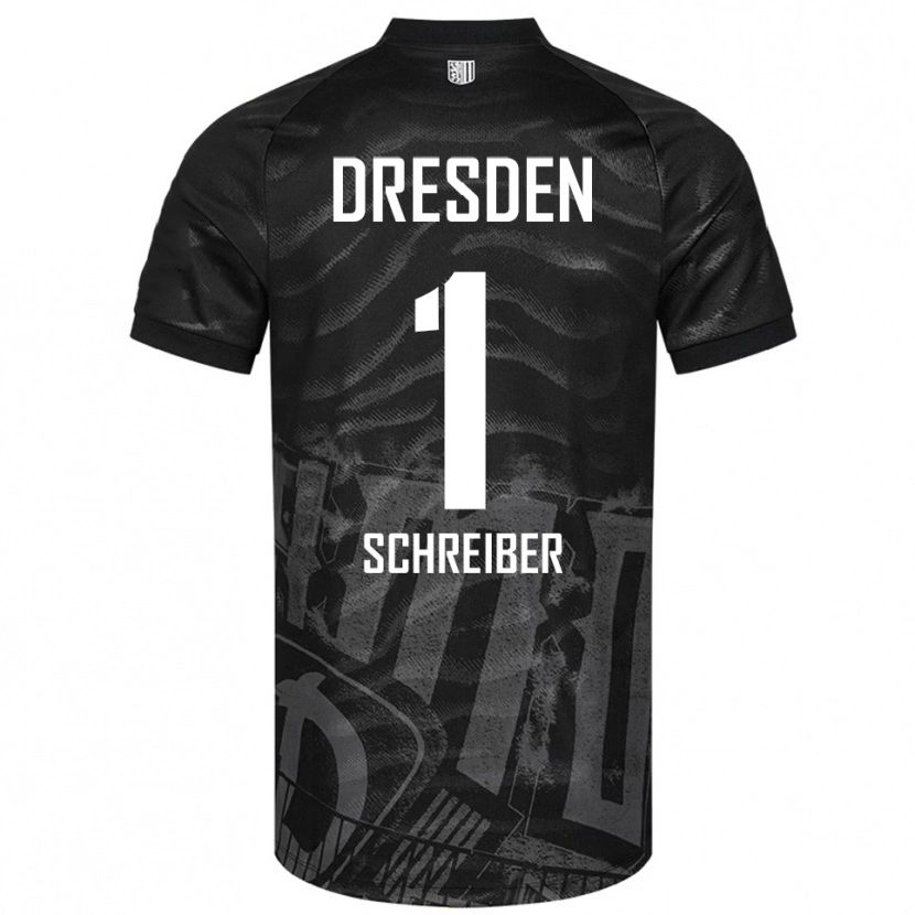 Danxen Damen Tim Schreiber #1 Schwarz Grau Auswärtstrikot Trikot 2025/26 T-Shirt