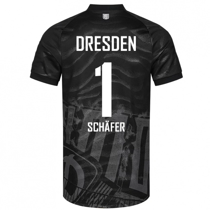 Danxen Damen Moritz Schäfer #1 Schwarz Grau Auswärtstrikot Trikot 2025/26 T-Shirt