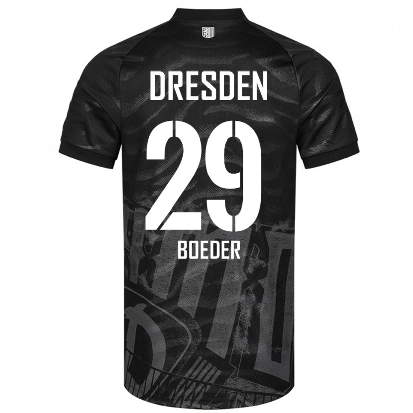 Danxen Damen Lukas Boeder #29 Schwarz Grau Auswärtstrikot Trikot 2025/26 T-Shirt