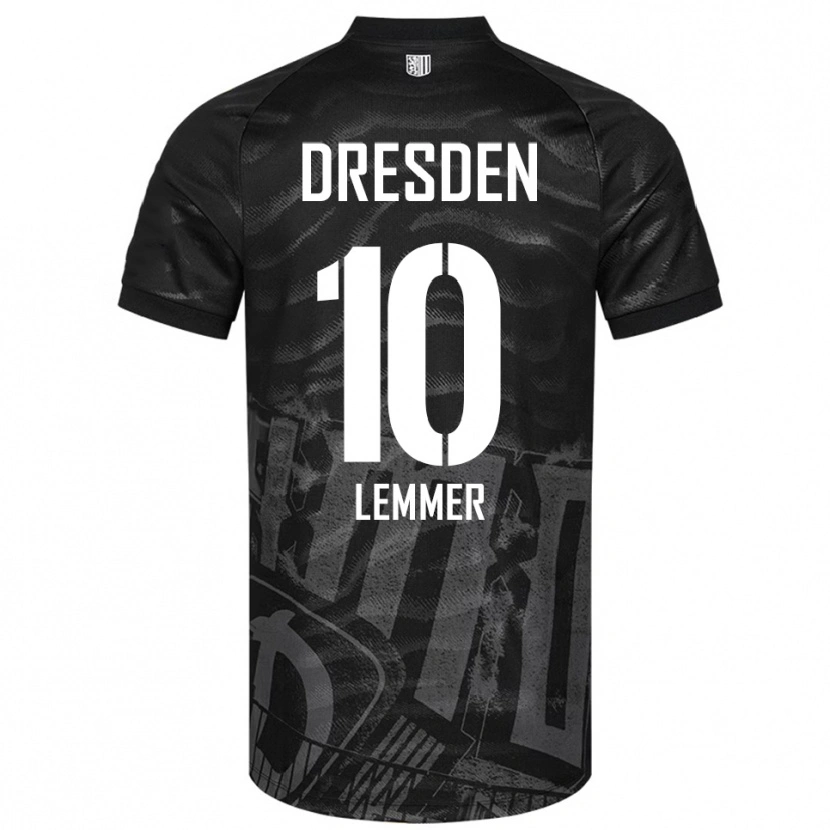 Danxen Damen Jakob Lemmer #10 Schwarz Grau Auswärtstrikot Trikot 2025/26 T-Shirt