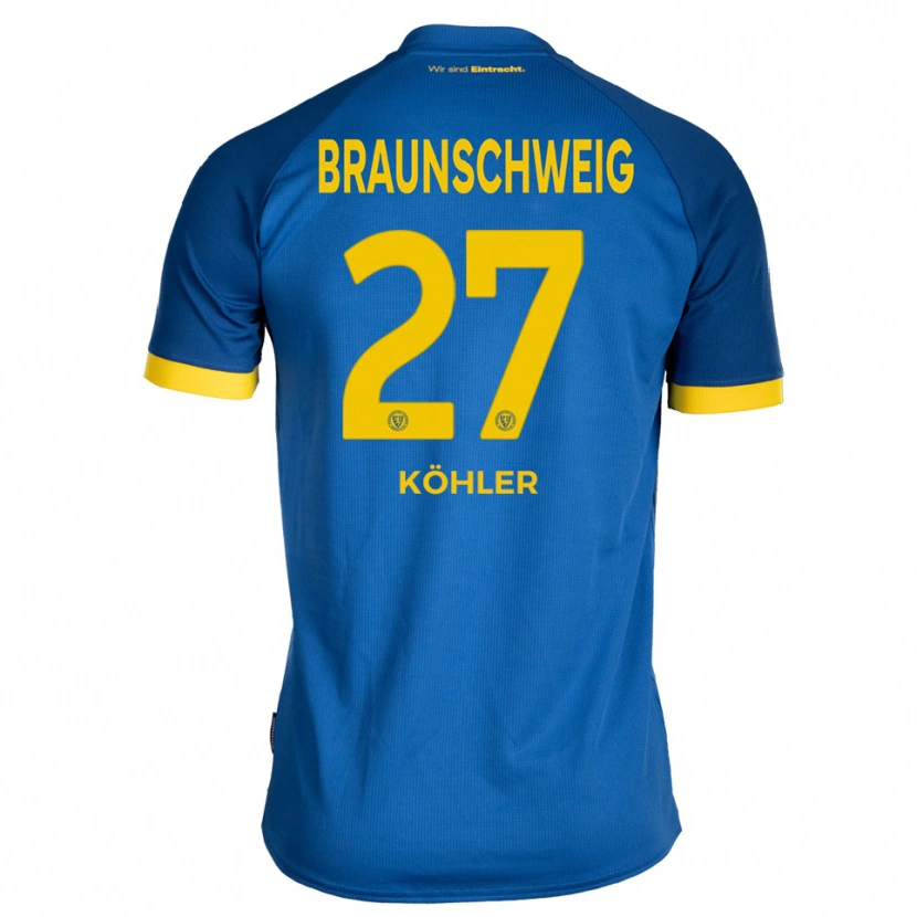 Danxen Damen Sven Köhler #27 Königsblau Gelb Auswärtstrikot Trikot 2025/26 T-Shirt