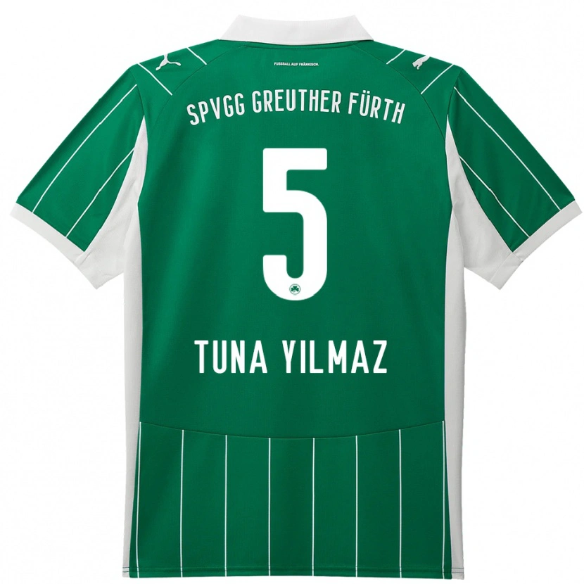 Danxen Damen Tuna Yilmaz #5 Grün Weiß Auswärtstrikot Trikot 2025/26 T-Shirt