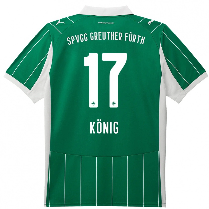 Danxen Damen Noah König #17 Grün Weiß Auswärtstrikot Trikot 2025/26 T-Shirt