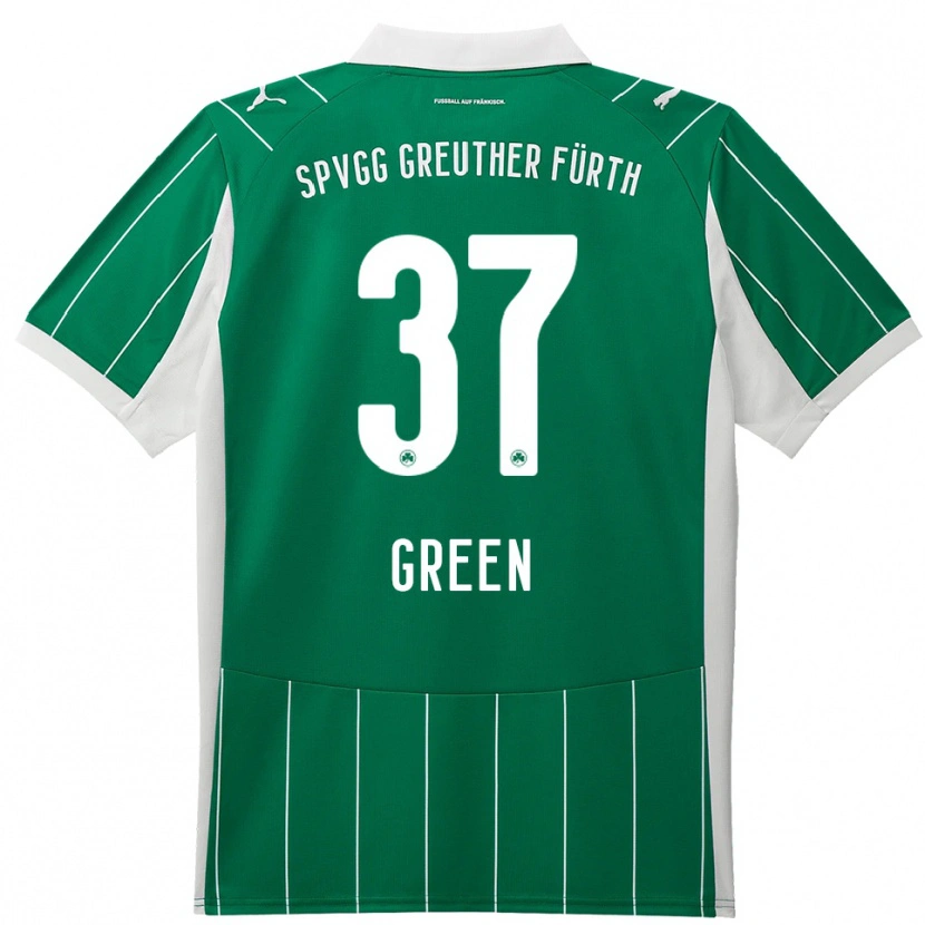 Danxen Damen Julian Green #37 Grün Weiß Auswärtstrikot Trikot 2025/26 T-Shirt