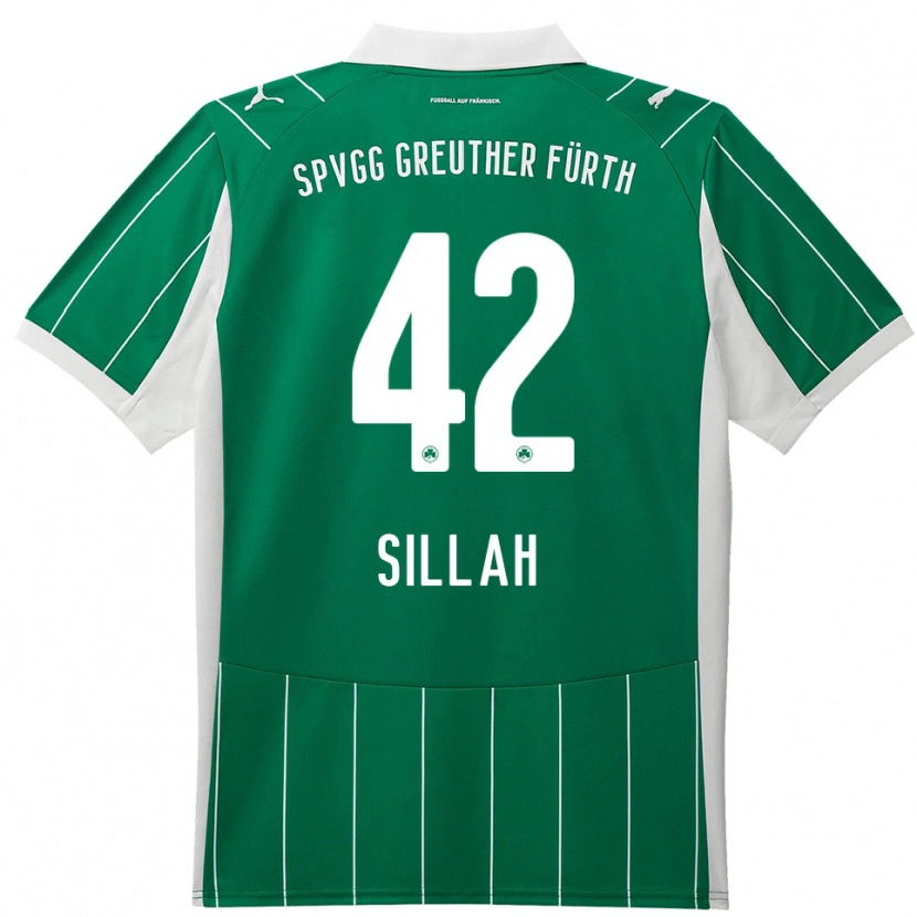 Danxen Damen Omar Sillah #42 Grün Weiß Auswärtstrikot Trikot 2025/26 T-Shirt