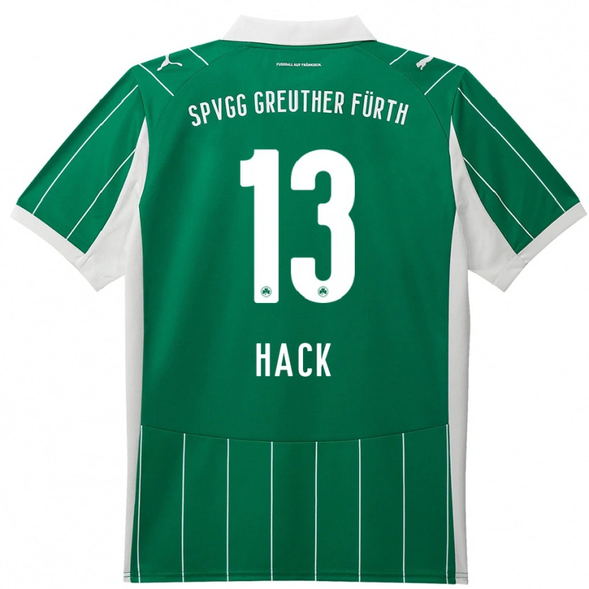 Danxen Damen Philipp Hack #13 Grün Weiß Auswärtstrikot Trikot 2025/26 T-Shirt