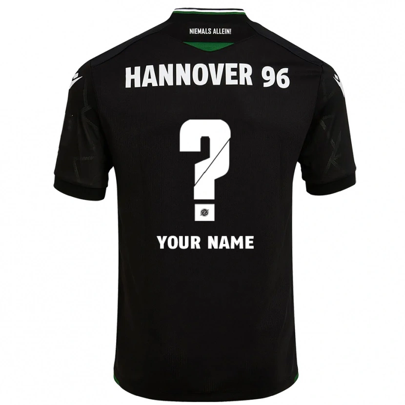 Danxen Damen Ihren Namen #0 Schwarz Grün Auswärtstrikot Trikot 2025/26 T-Shirt
