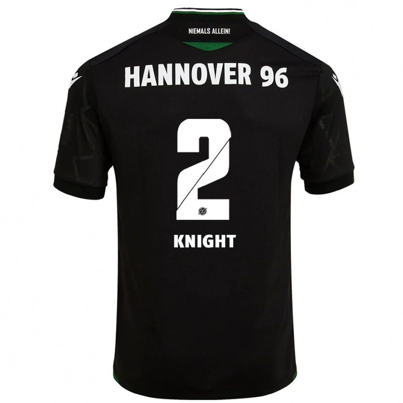 Danxen Damen Josh Knight #2 Schwarz Grün Auswärtstrikot Trikot 2025/26 T-Shirt