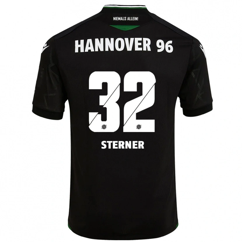 Danxen Damen Jonas Sterner #32 Schwarz Grün Auswärtstrikot Trikot 2025/26 T-Shirt