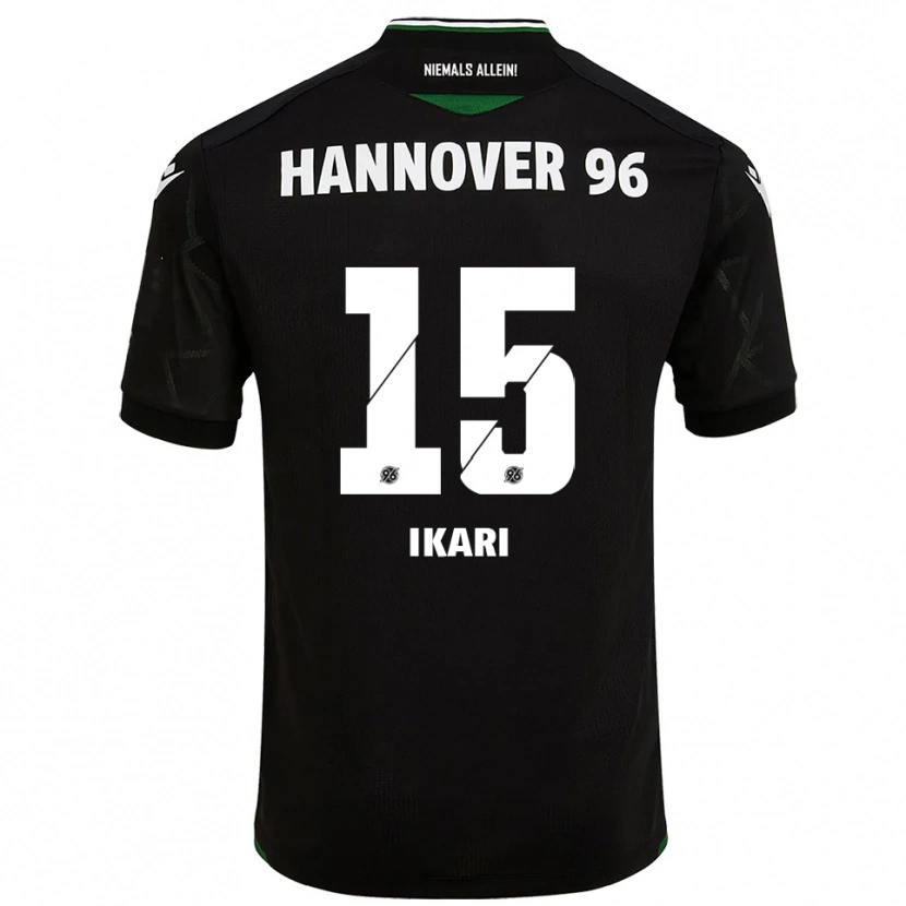 Danxen Damen Asuma Ikari #15 Schwarz Grün Auswärtstrikot Trikot 2025/26 T-Shirt