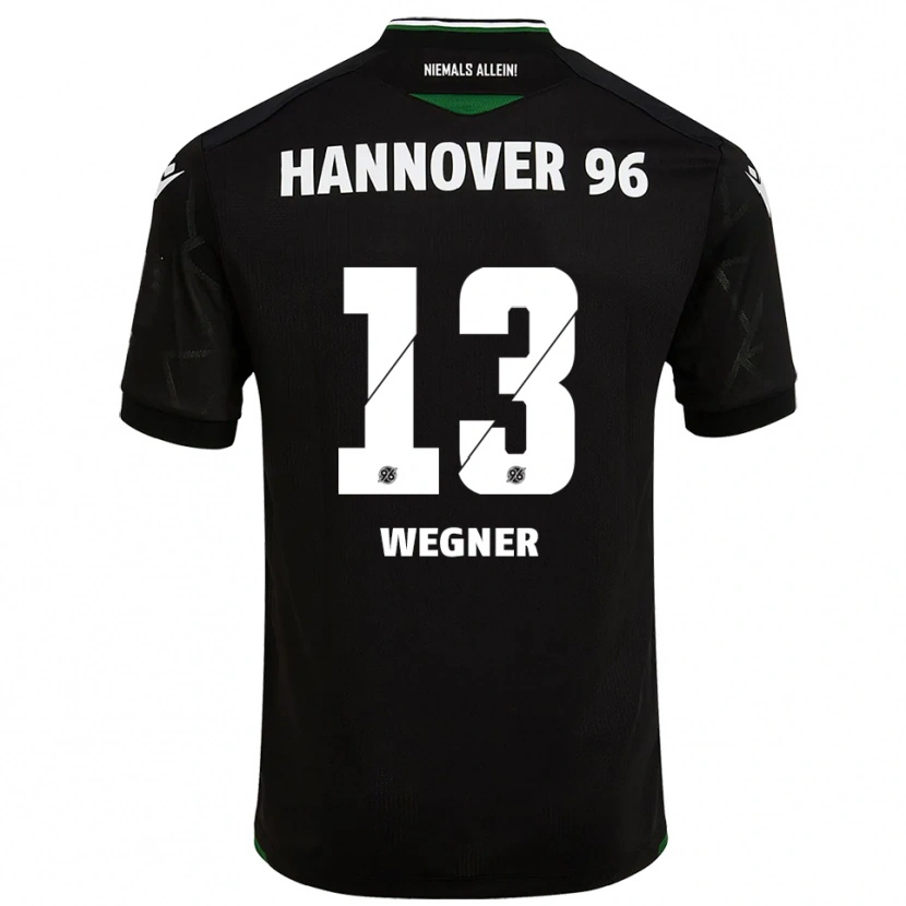 Danxen Damen Ole Wegner #13 Schwarz Grün Auswärtstrikot Trikot 2025/26 T-Shirt