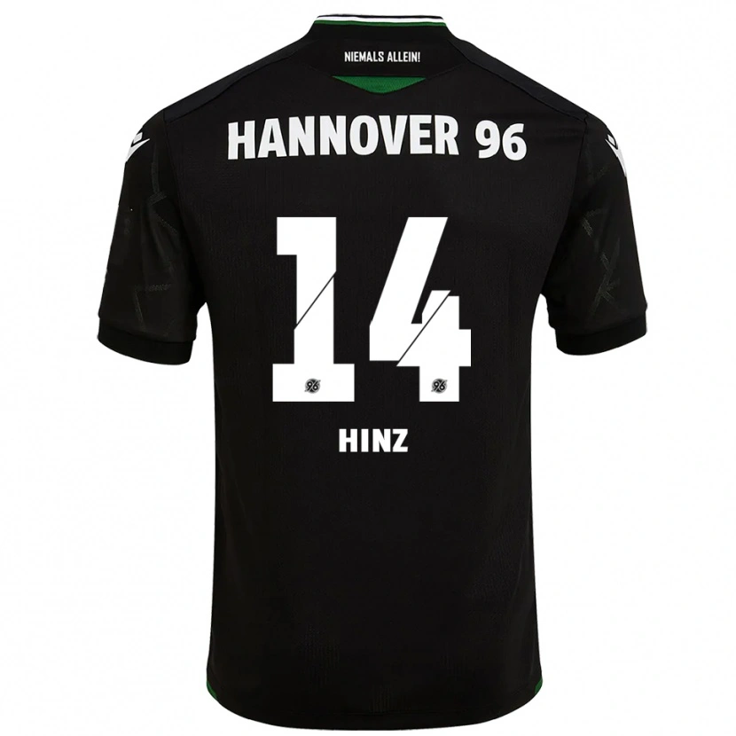 Danxen Damen Pia Hinz #14 Schwarz Grün Auswärtstrikot Trikot 2025/26 T-Shirt