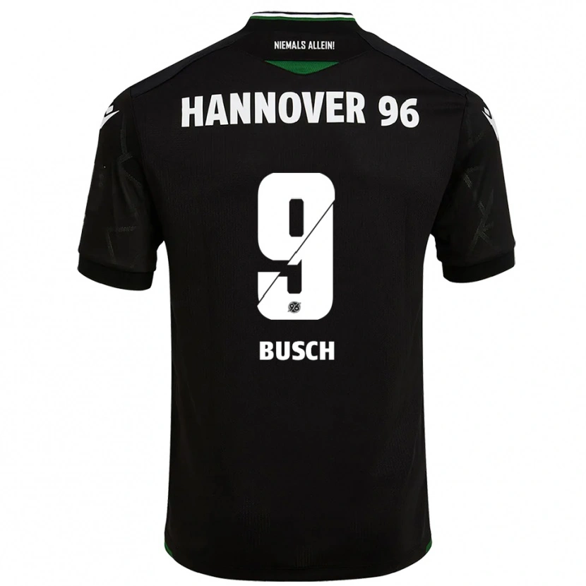 Danxen Damen Sean Busch #9 Schwarz Grün Auswärtstrikot Trikot 2025/26 T-Shirt