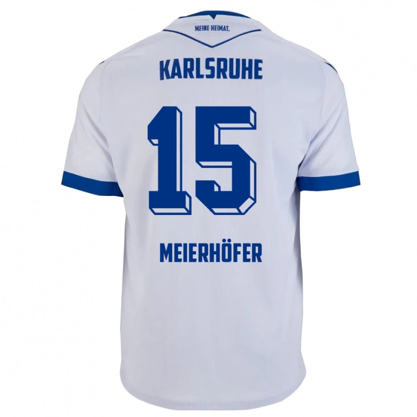 Danxen Damen Luis Meierhöfer #15 Weiß Blau Auswärtstrikot Trikot 2025/26 T-Shirt