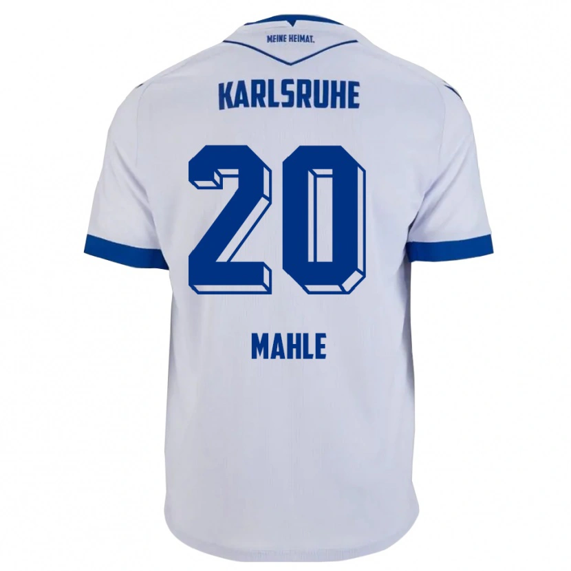 Danxen Damen Marius Mahle #20 Weiß Blau Auswärtstrikot Trikot 2025/26 T-Shirt