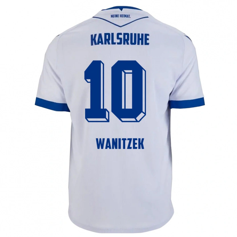 Danxen Damen Marvin Wanitzek #10 Weiß Blau Auswärtstrikot Trikot 2025/26 T-Shirt