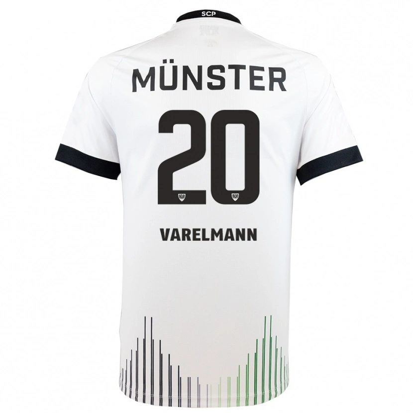 Danxen Damen Niklas Varelmann #20 Weiß Schwarz Auswärtstrikot Trikot 2025/26 T-Shirt