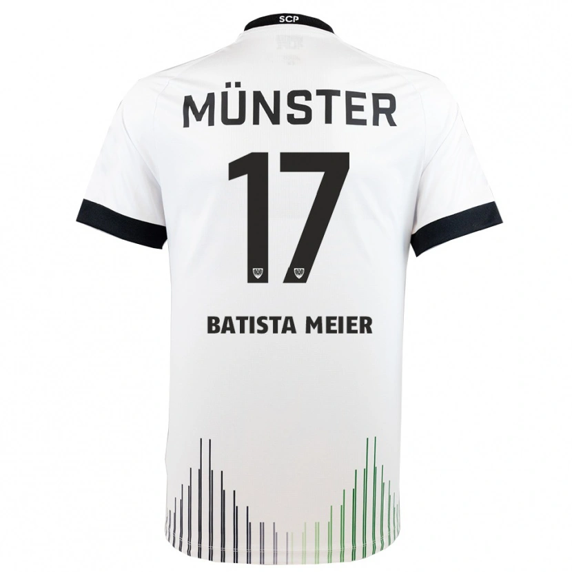 Danxen Damen Oliver Batista Meier #17 Weiß Schwarz Auswärtstrikot Trikot 2025/26 T-Shirt