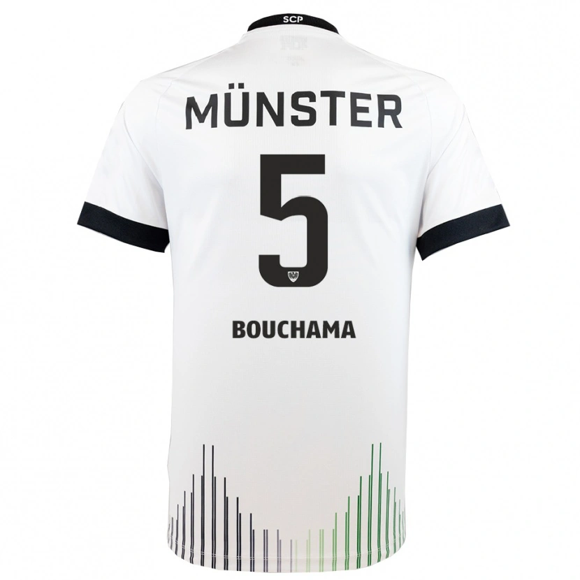 Danxen Damen Yassine Bouchama #5 Weiß Schwarz Auswärtstrikot Trikot 2025/26 T-Shirt