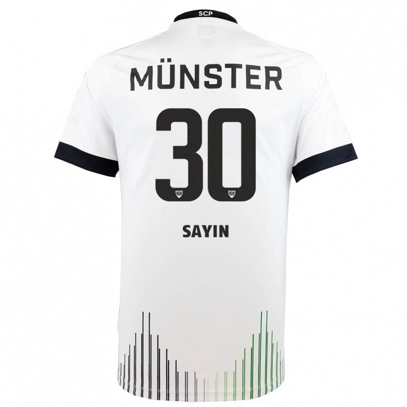 Danxen Damen Melih Sayin #30 Weiß Schwarz Auswärtstrikot Trikot 2025/26 T-Shirt