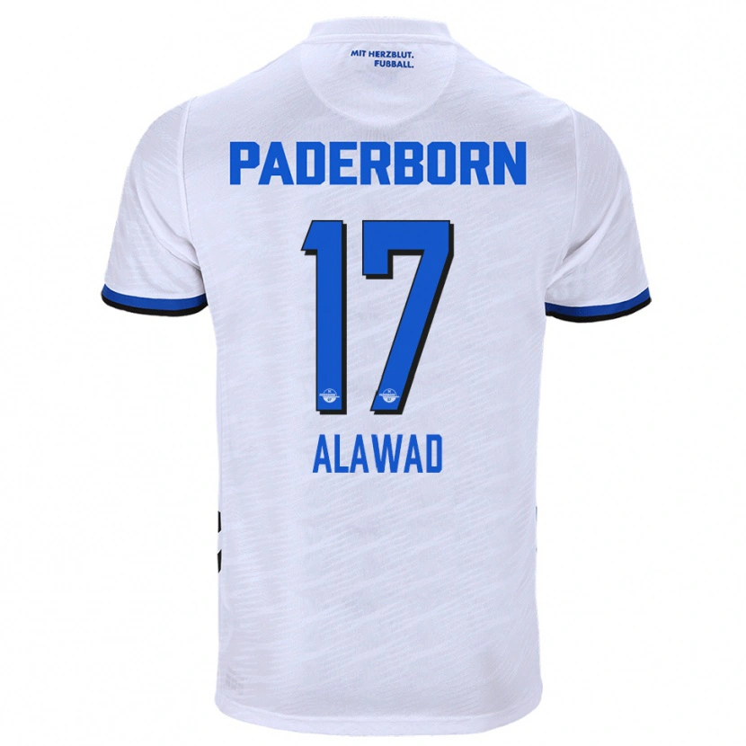Danxen Damen A. Alawad #17 Weiß Blau Auswärtstrikot Trikot 2025/26 T-Shirt