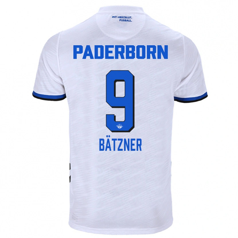 Danxen Damen Nick Bätzner #9 Weiß Blau Auswärtstrikot Trikot 2025/26 T-Shirt